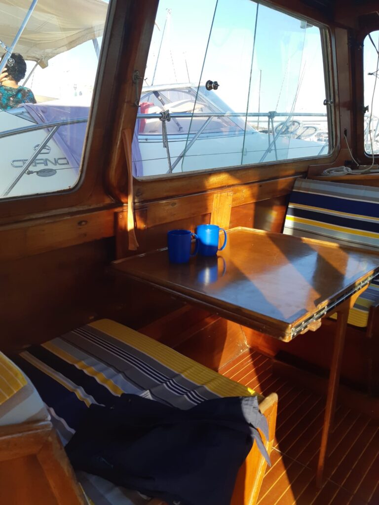 Giam-portofino pilot-1973-legno-dinette 1-in vendita